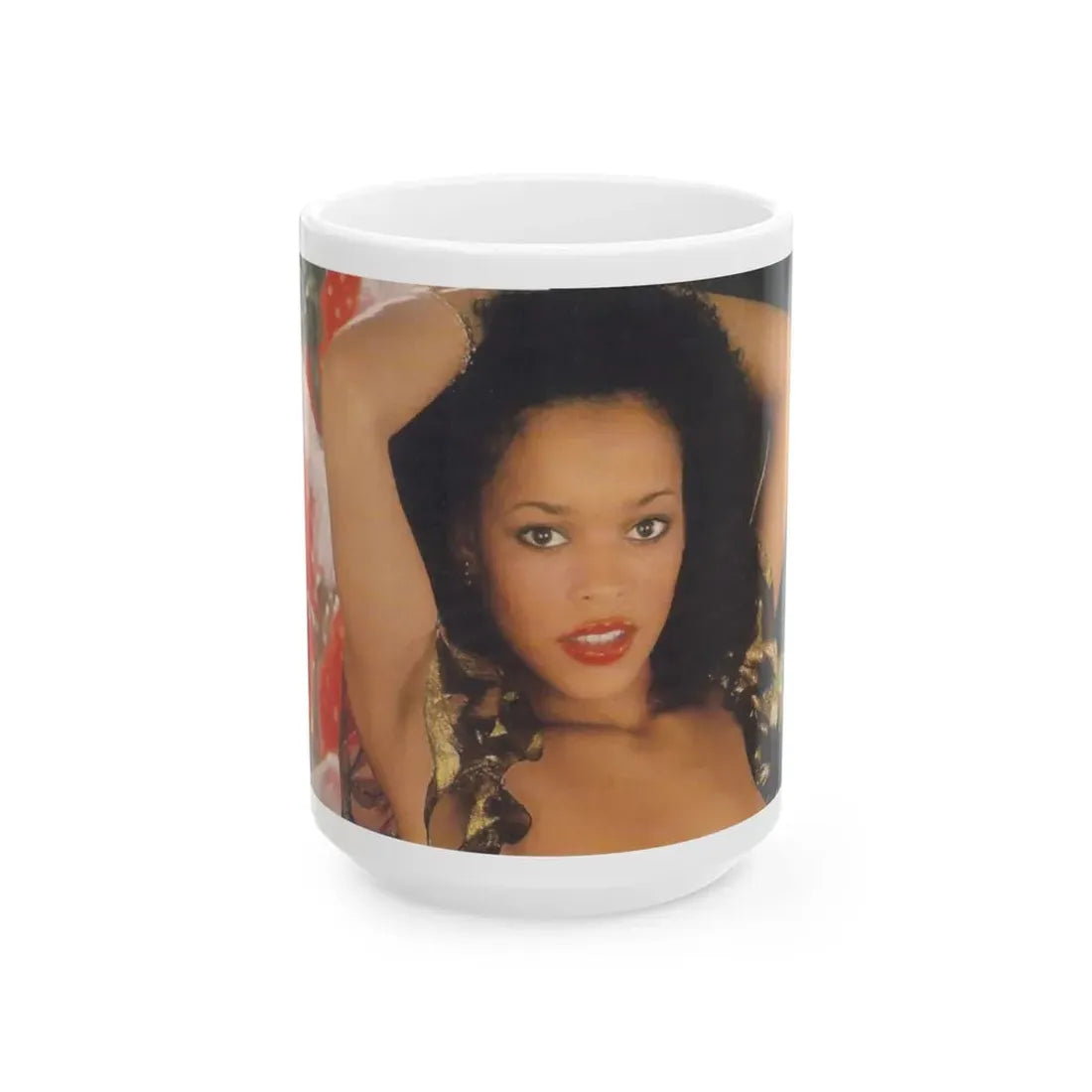 Ola Ray #87 (Vintage Female Icon) White Coffee Mug 15oz - Go Mug Yourself
