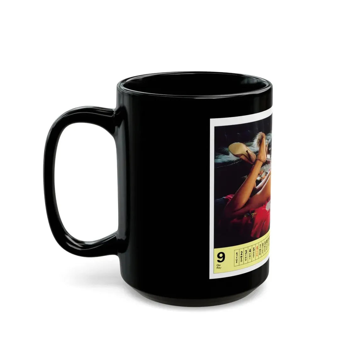Ola Ray #88 (Vintage Female Icon) Black Coffee Mug - Go Mug Yourself