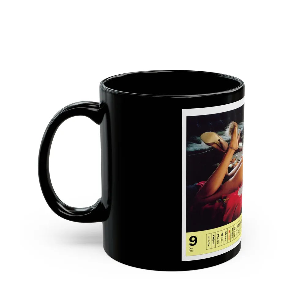 Ola Ray #88 (Vintage Female Icon) Black Coffee Mug-Go Mug Yourself