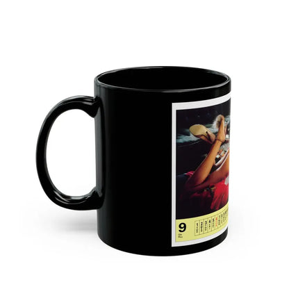 Ola Ray #88 (Vintage Female Icon) Black Coffee Mug - Go Mug Yourself