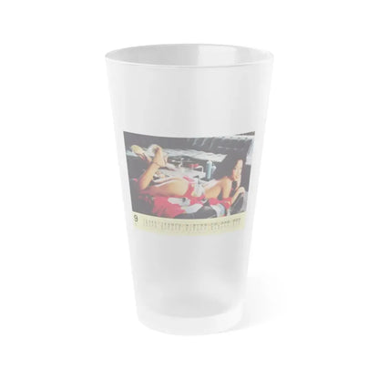 Ola Ray #88 (Vintage Female Icon) Frosted Pint Glass 16oz 16oz Frosted - Go Mug Yourself