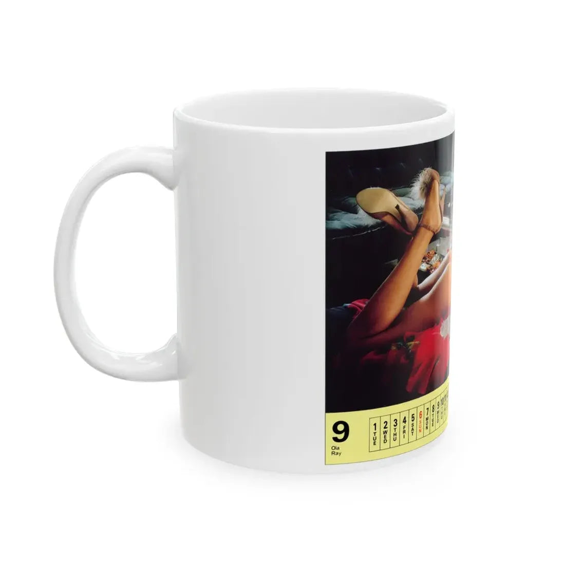 Ola Ray #88 (Vintage Female Icon) White Coffee Mug - Go Mug Yourself