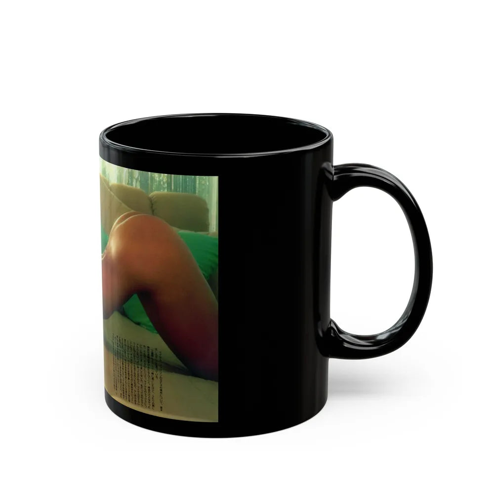 Ola Ray #89 (Vintage Female Icon) Black Coffee Mug-Go Mug Yourself