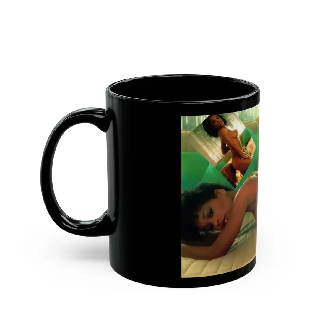 Ola Ray #89 (Vintage Female Icon) Black Coffee Mug - Go Mug Yourself
