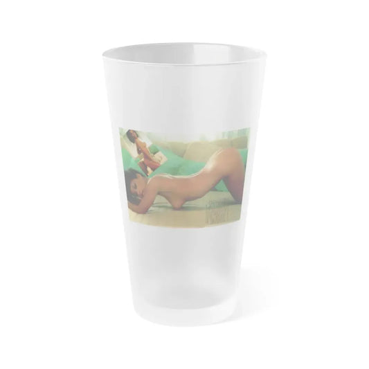 Ola Ray #89 (Vintage Female Icon) Frosted Pint Glass 16oz 16oz Frosted - Go Mug Yourself