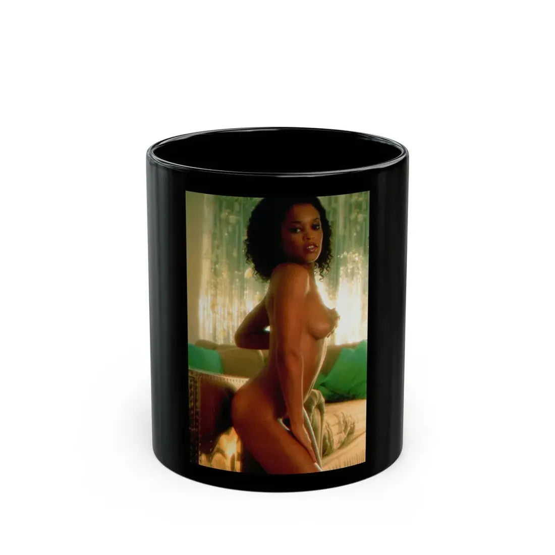 Ola Ray #90 (Vintage Female Icon) Black Coffee Mug 11oz - Go Mug Yourself