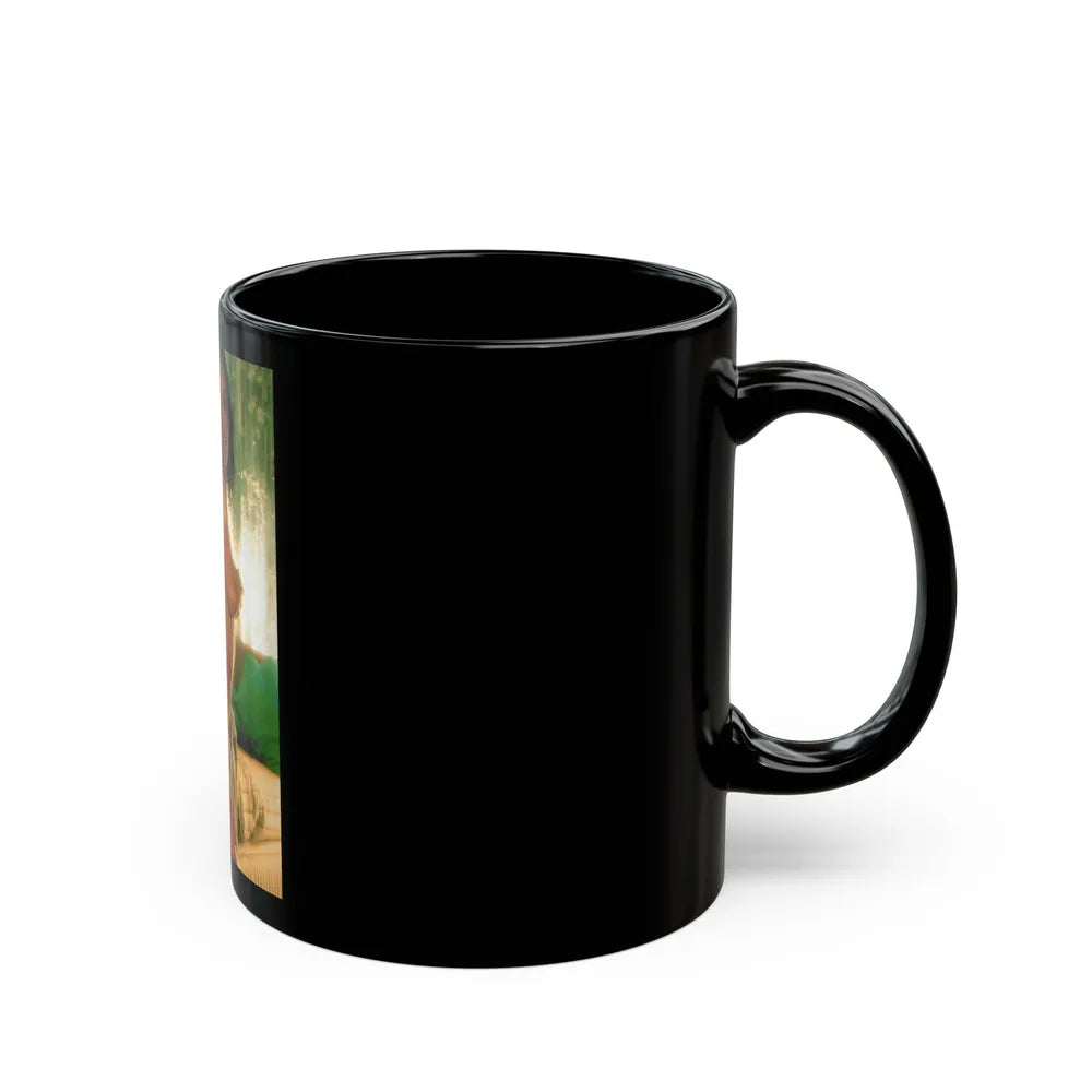 Ola Ray #90 (Vintage Female Icon) Black Coffee Mug-Go Mug Yourself