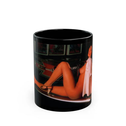 Ola Ray #92 (Vintage Female Icon) Black Coffee Mug-11oz-Go Mug Yourself