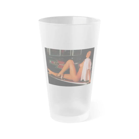 Ola Ray #92 (Vintage Female Icon) Frosted Pint Glass 16oz 16oz Frosted - Go Mug Yourself