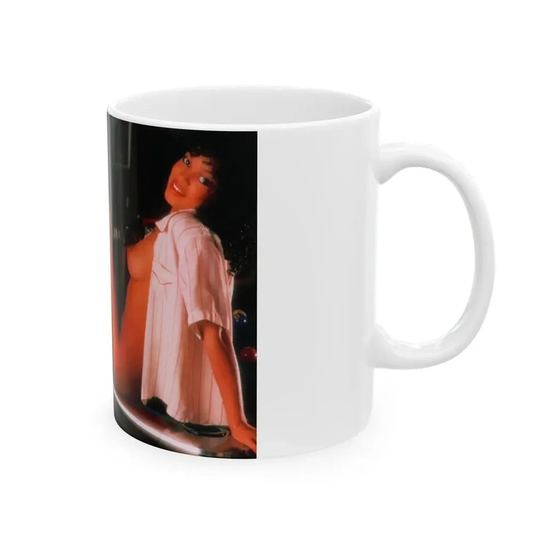 Ola Ray #92 (Vintage Female Icon) White Coffee Mug - Go Mug Yourself