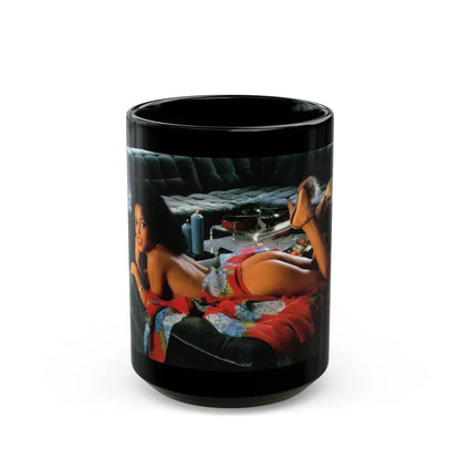 Ola Ray #93 (Vintage Female Icon) Black Coffee Mug-15oz-Go Mug Yourself