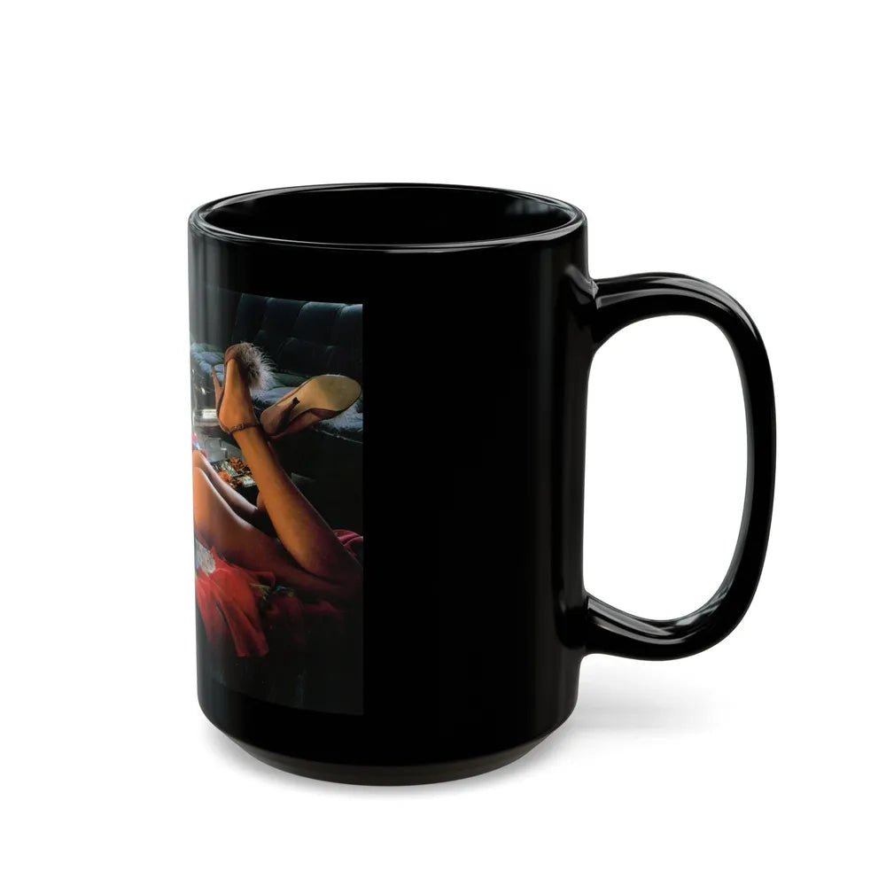 Ola Ray #93 (Vintage Female Icon) Black Coffee Mug-Go Mug Yourself