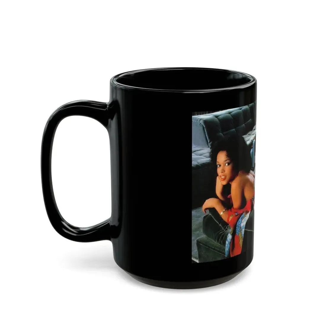 Ola Ray #93 (Vintage Female Icon) Black Coffee Mug - Go Mug Yourself