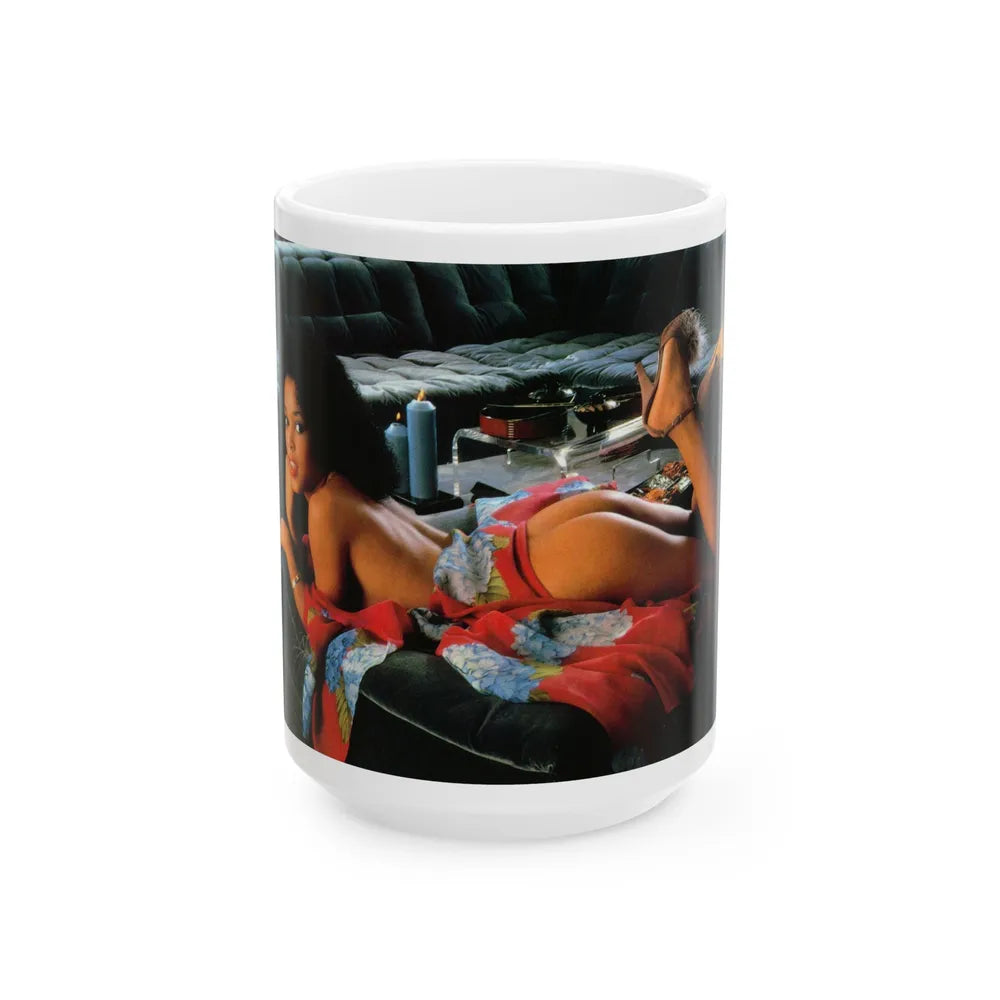 Ola Ray #93 (Vintage Female Icon) White Coffee Mug-15oz-Go Mug Yourself