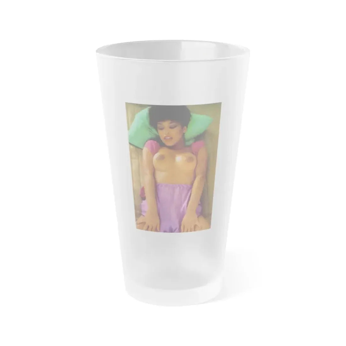Ola Ray #94 (Vintage Female Icon) Frosted Pint Glass 16oz 16oz Frosted - Go Mug Yourself
