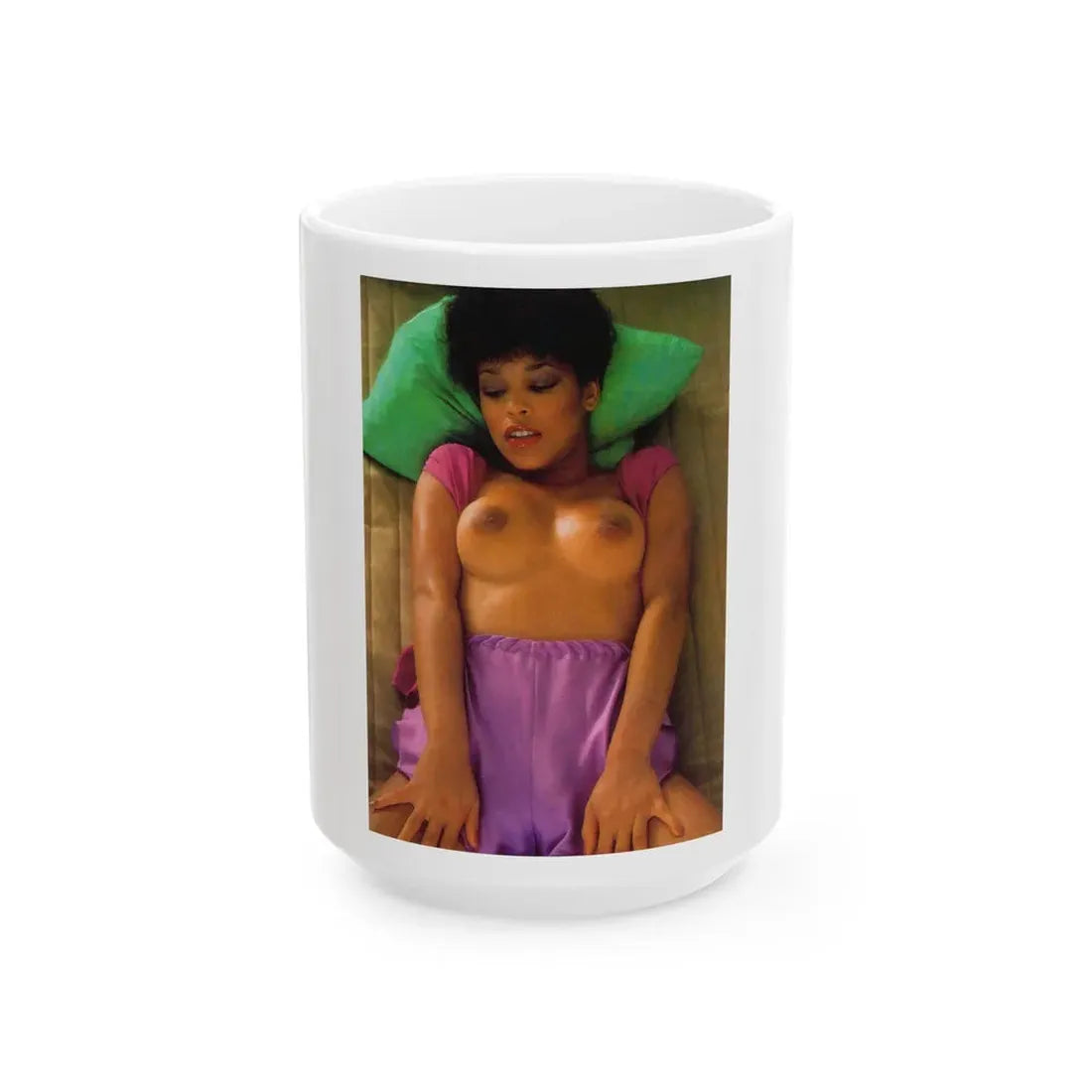 Ola Ray #94 (Vintage Female Icon) White Coffee Mug 15oz - Go Mug Yourself
