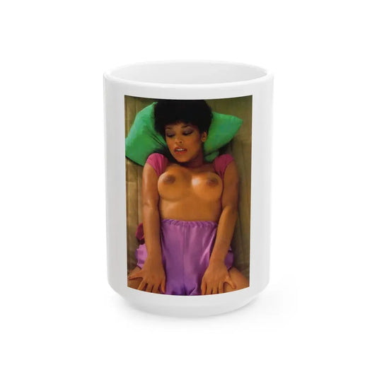 Ola Ray #94 (Vintage Female Icon) White Coffee Mug 15oz - Go Mug Yourself