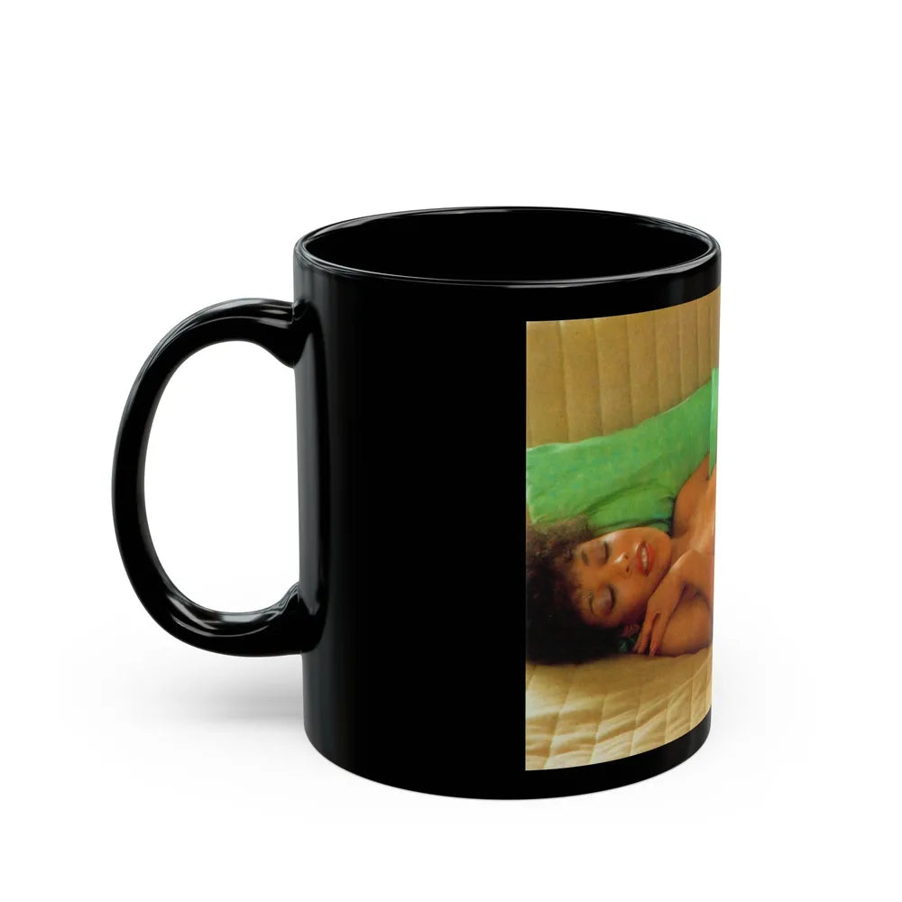 Ola Ray #95 (Vintage Female Icon) Black Coffee Mug-Go Mug Yourself