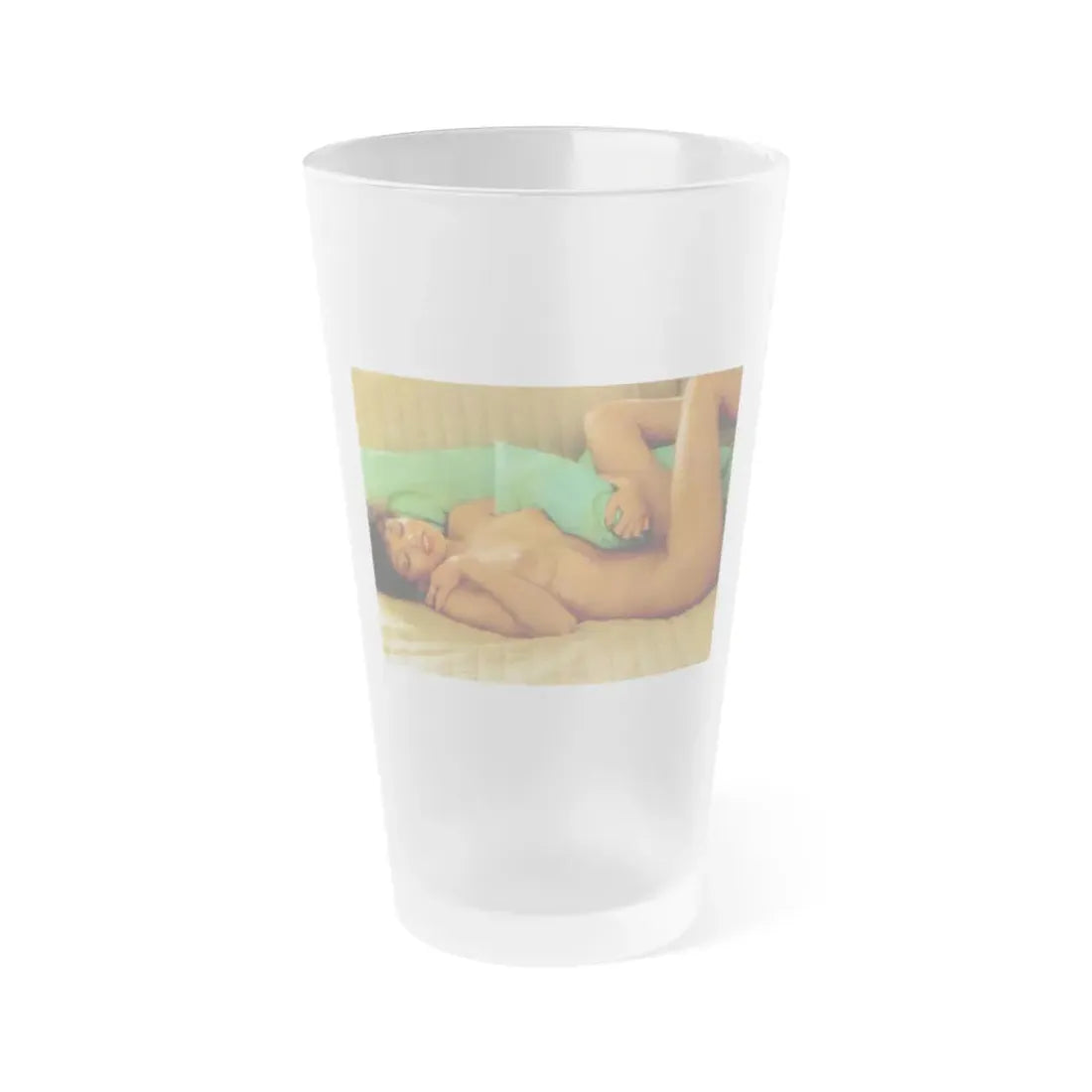 Ola Ray #95 (Vintage Female Icon) Frosted Pint Glass 16oz 16oz Frosted - Go Mug Yourself