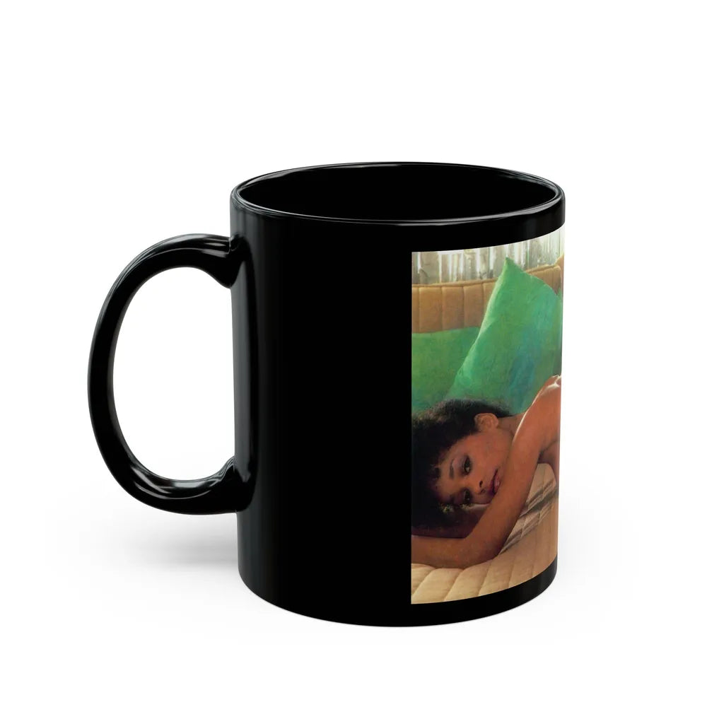 Ola Ray #96 (Vintage Female Icon) Black Coffee Mug-Go Mug Yourself