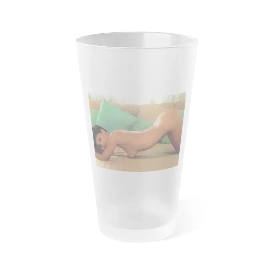 Ola Ray #96 (Vintage Female Icon) Frosted Pint Glass 16oz 16oz Frosted - Go Mug Yourself