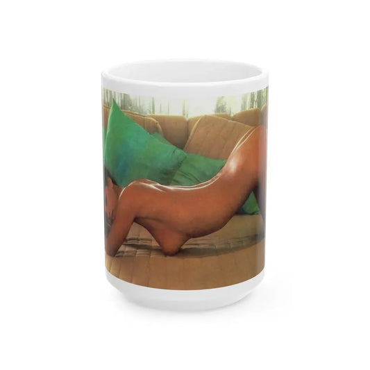 Ola Ray #96 (Vintage Female Icon) White Coffee Mug 15oz - Go Mug Yourself