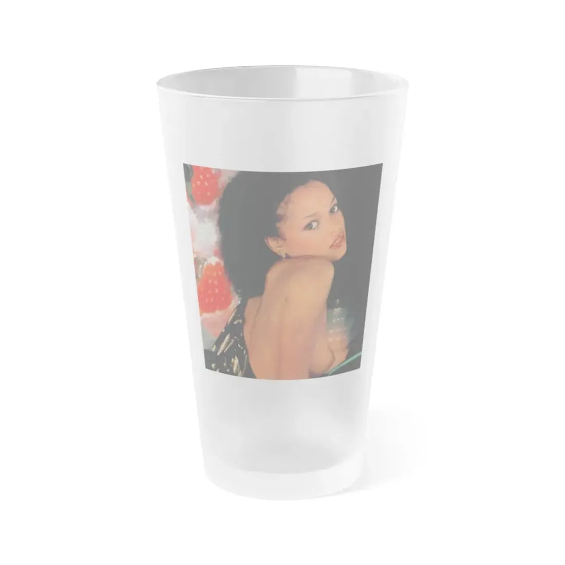 Ola Ray #97 (Vintage Female Icon) Frosted Pint Glass 16oz 16oz Frosted - Go Mug Yourself