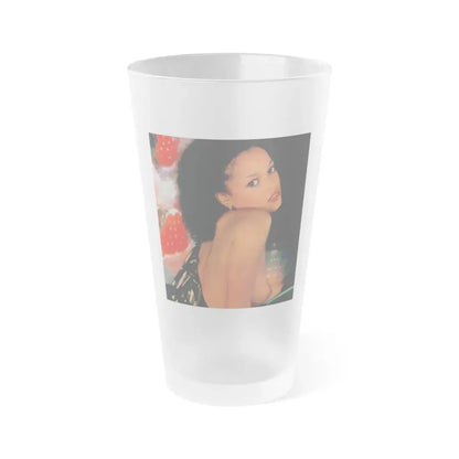 Ola Ray #97 (Vintage Female Icon) Frosted Pint Glass 16oz 16oz Frosted - Go Mug Yourself