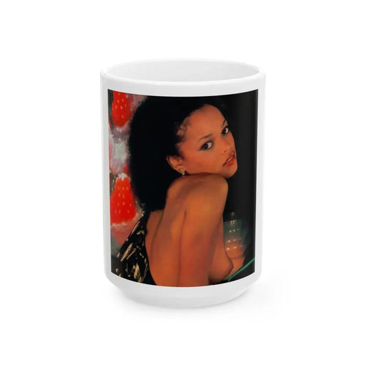 Ola Ray #97 (Vintage Female Icon) White Coffee Mug 15oz - Go Mug Yourself
