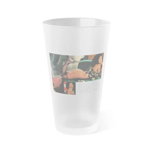 Ola Ray #99 (Vintage Female Icon) Frosted Pint Glass 16oz 16oz Frosted - Go Mug Yourself