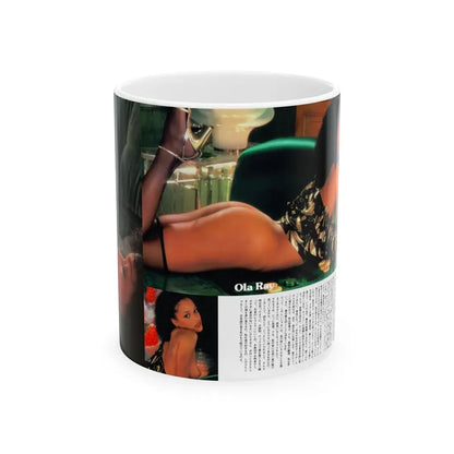 Ola Ray #99 (Vintage Female Icon) White Coffee Mug 11oz - Go Mug Yourself