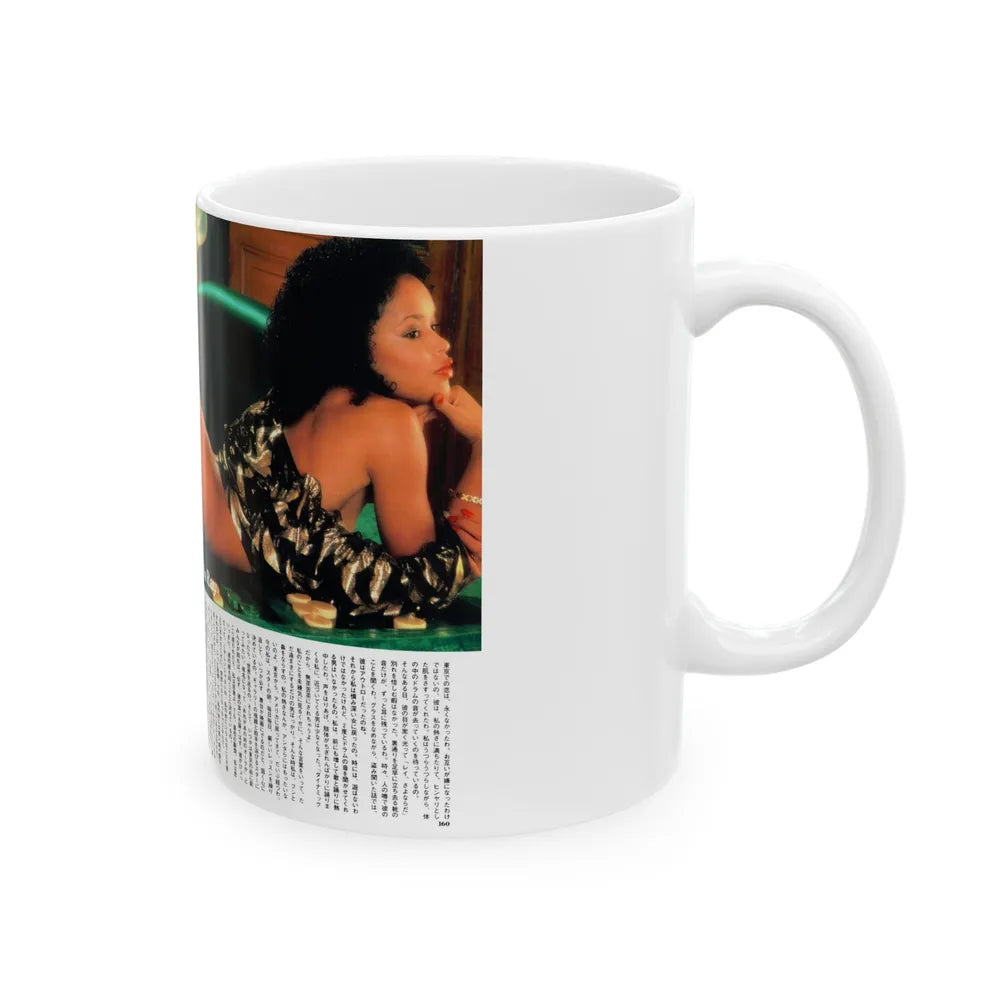 Ola Ray #99 (Vintage Female Icon) White Coffee Mug-Go Mug Yourself