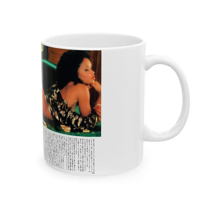 Ola Ray #99 (Vintage Female Icon) White Coffee Mug - Go Mug Yourself