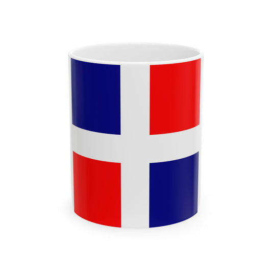 Old Acadia Flag (Canada) White Coffee Mug-11oz-Go Mug Yourself
