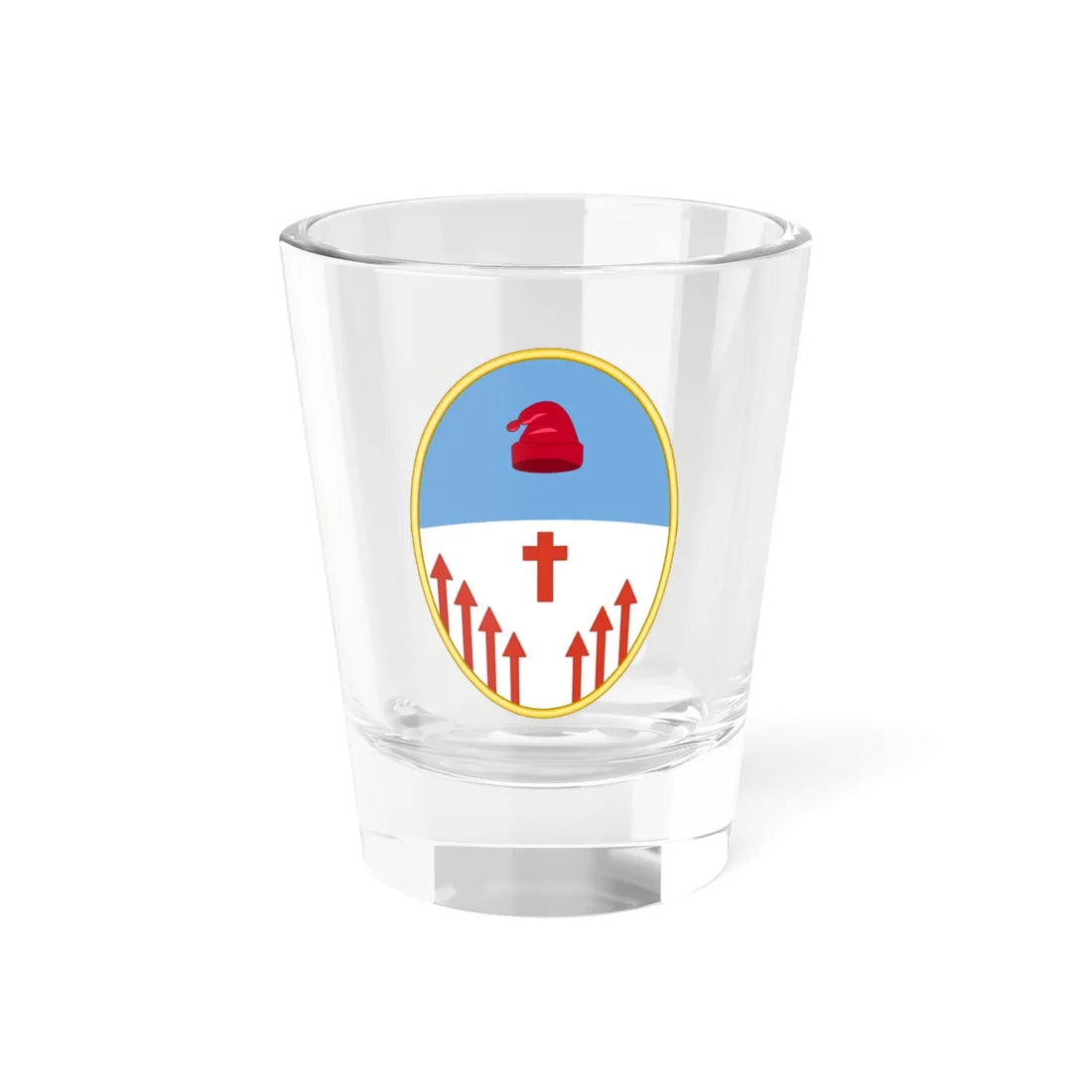 Old Coat of Arms of Corrientes Province (Argentina) (Coat of Arms) Shot Glass 1.5oz 1.5oz - Go Mug Yourself