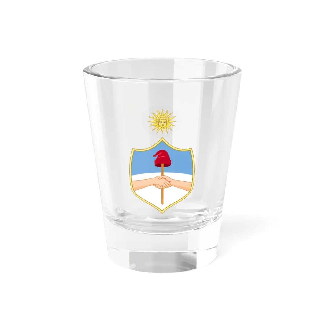 Old Coat of Arms of Jujuy Province (Argentina) (Coat of Arms) Shot Glass 1.5oz 1.5oz - Go Mug Yourself
