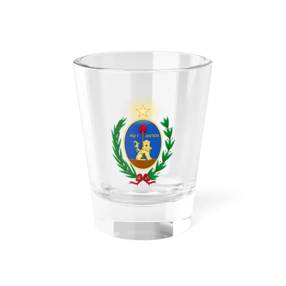 Old Coat of Arms of Paraguay (Paraguay) (Coat of Arms) Shot Glass 1.5oz 1.5oz - Go Mug Yourself