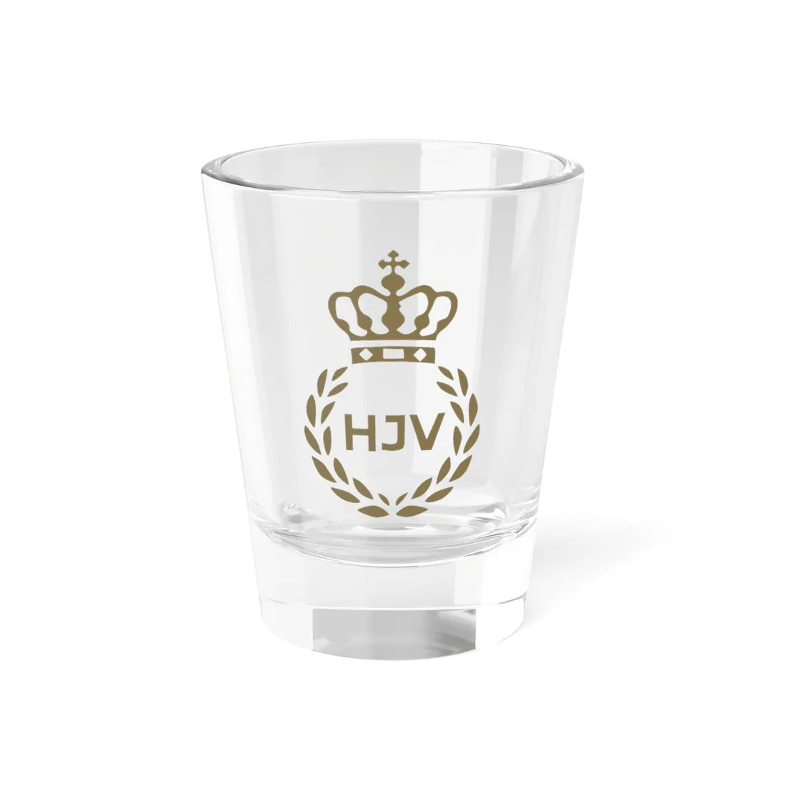 Old Danish Home Guard logo (Denmark) (Coat of Arms) Shot Glass 1.5oz 1.5oz - Go Mug Yourself