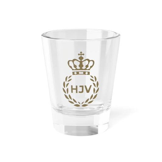 Old Danish Home Guard logo (Denmark) (Coat of Arms) Shot Glass 1.5oz 1.5oz - Go Mug Yourself