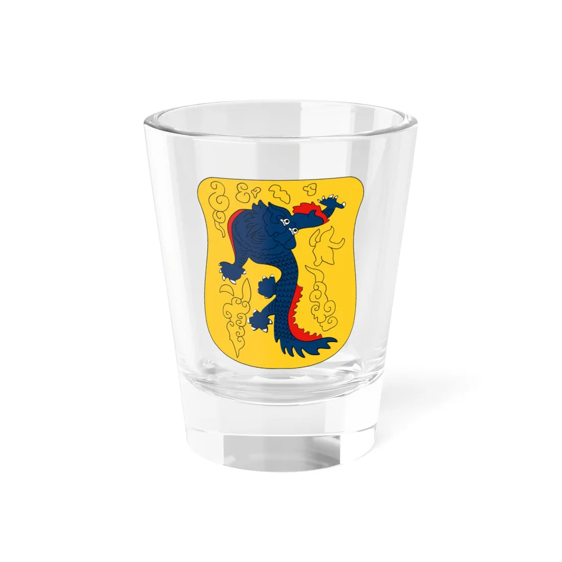 Old emblem of Shanghai (China) (Coat of Arms) Shot Glass 1.5oz 1.5oz - Go Mug Yourself