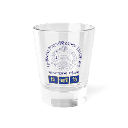 Old Emblem of the Criminal Investigation Department Bangladesh (Bangladesh) (Coat of Arms) Shot Glass 1.5oz 1.5oz - Go Mug Yourself