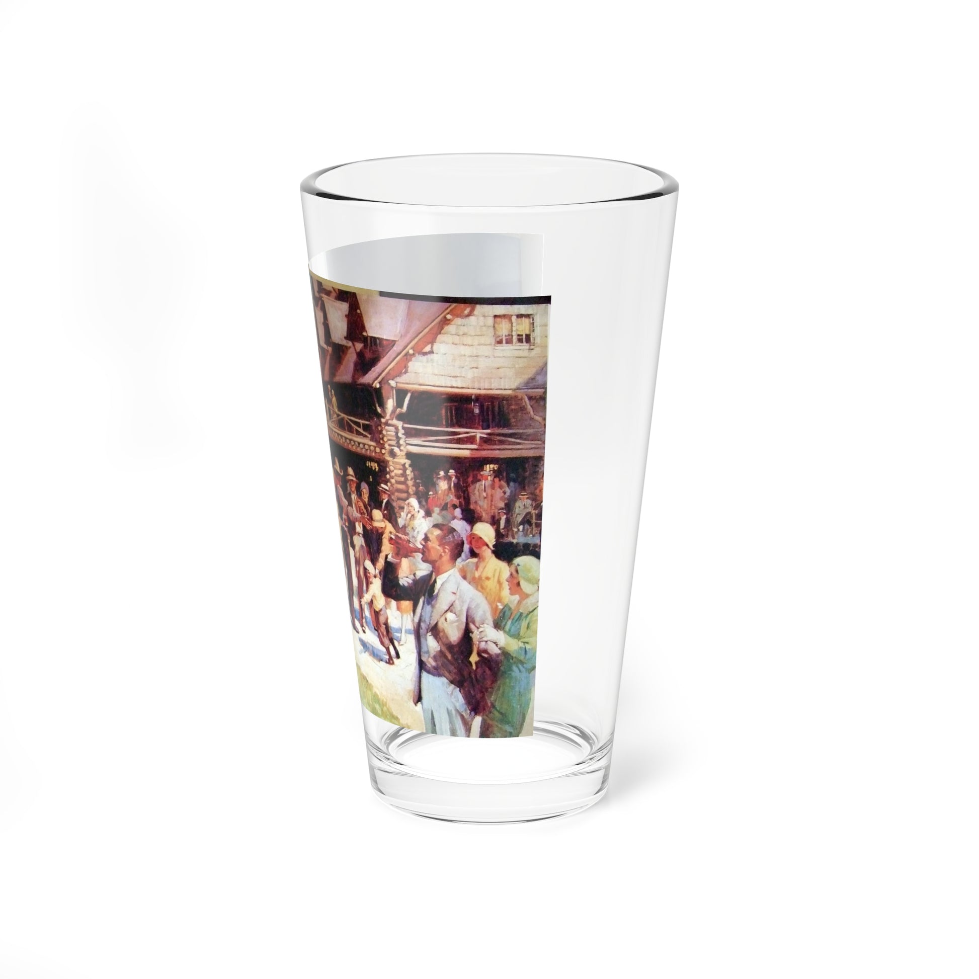 Old Faithful Inn by Fred Mizen 1931 (Magazine Illustration) Pint Glass 16oz-Go Mug Yourself