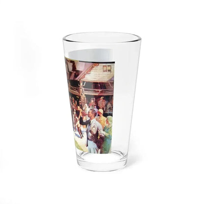 Old Faithful Inn by Fred Mizen 1931 (Magazine Illustration) Pint Glass 16oz - Go Mug Yourself