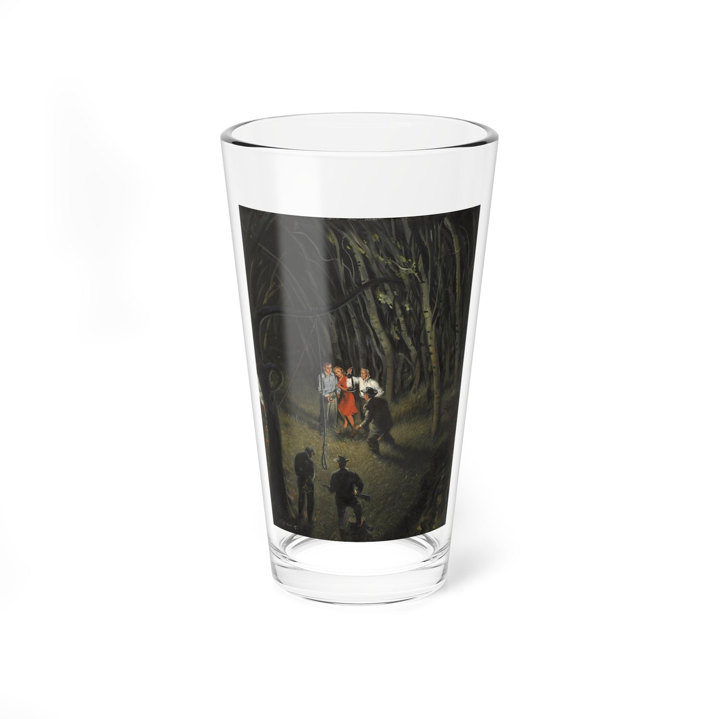 Old Feuds Never Die, Saturday Evening Post illustration (Magazine Illustration) Pint Glass 16oz-16oz-Go Mug Yourself