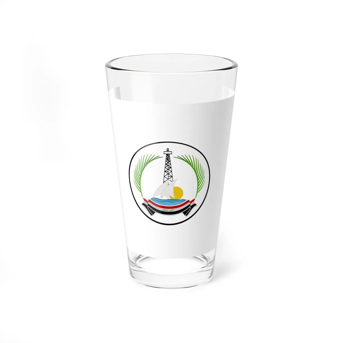Old Flag of Basra Governorate (Iraq) Pint Glass 16oz 16oz - Go Mug Yourself