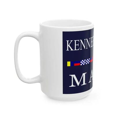 Old Flag of Kennebunkport Maine (United States) White Coffee Mug - Go Mug Yourself