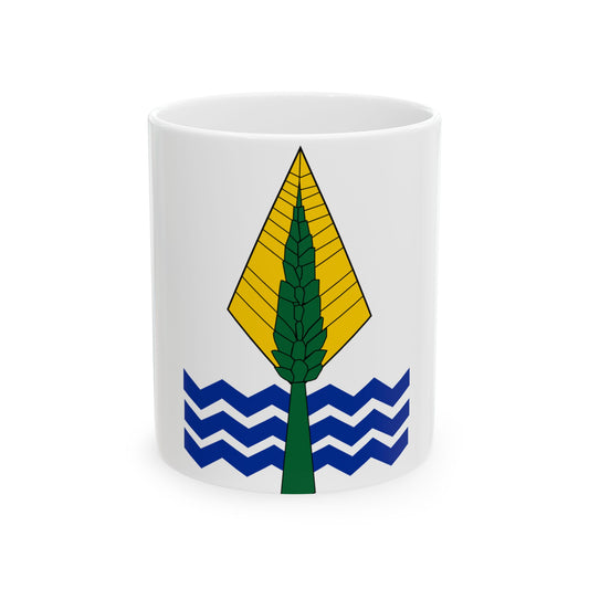 Old Flag of New Valley Governorate Egypt (Egypt) White Coffee Mug-11oz-Go Mug Yourself