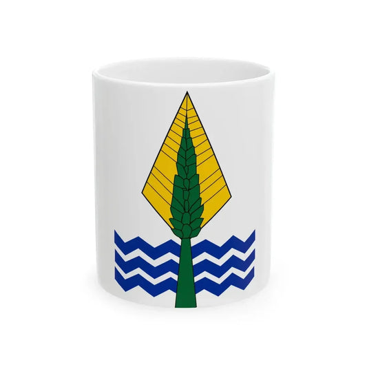 Old Flag of New Valley Governorate Egypt (Egypt) White Coffee Mug 11oz - Go Mug Yourself