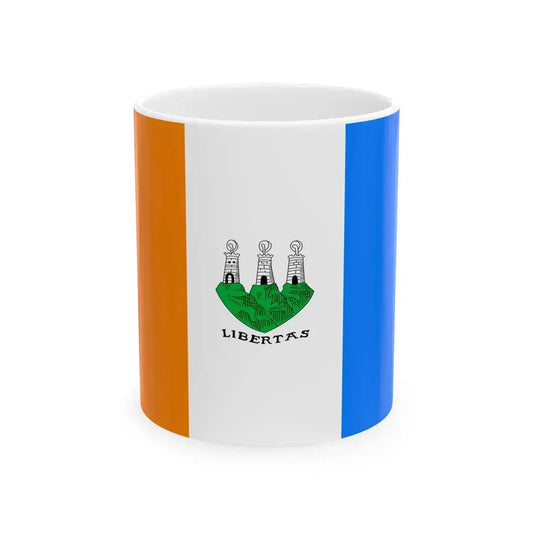 Old Flag of San Marino 3 (San Marino) White Coffee Mug 11oz - Go Mug Yourself