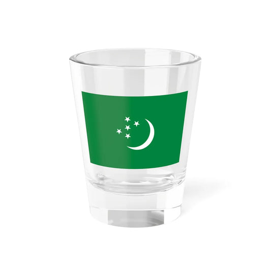 Old Flag of the Turkmen Ground Forces (Turkmenistan) Shot Glass 1.5oz 1.5oz - Go Mug Yourself